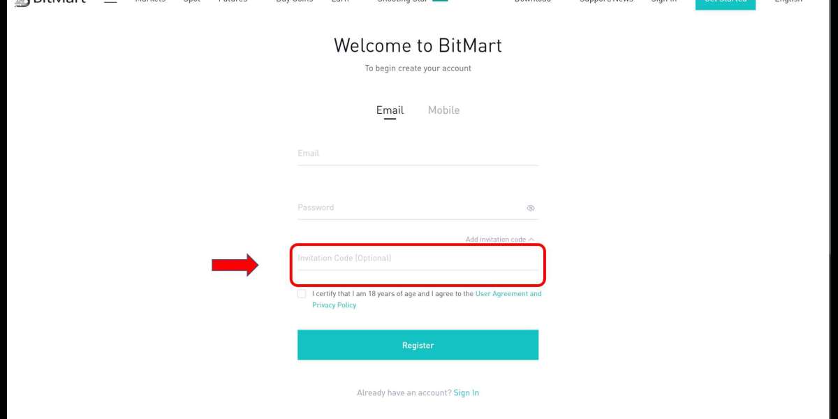 A cursory check at the features of the BitMart login